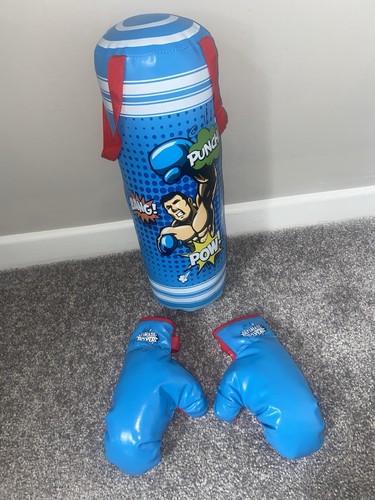 Kids boxing bag and gloves - kids,